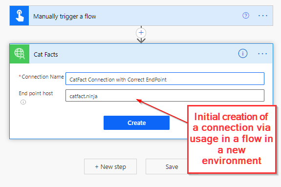 Testing connection in new environment