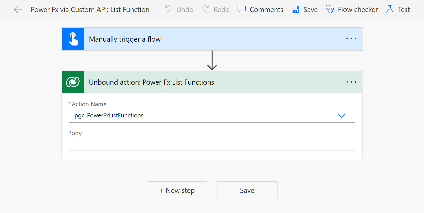 List Functions flow